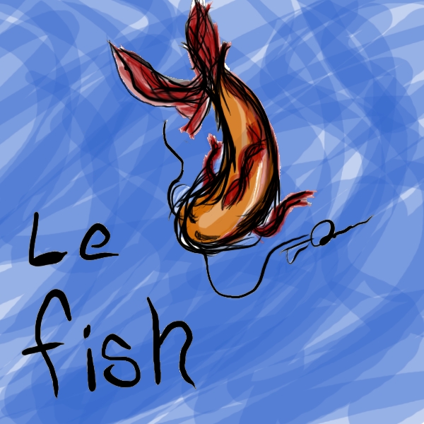Random squiggles turned fish! All work was done on my Wacom Intuos 4.